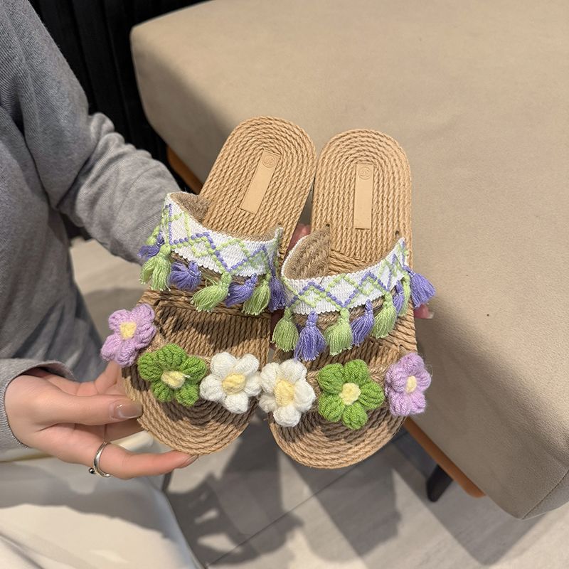 Women Shoes Must Have - Sandales en jute tressées tendance pour