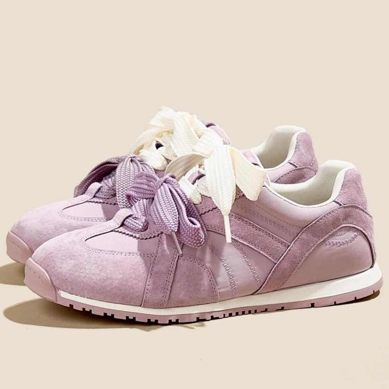 Women'S Shoes Trendy - Chaussures décontractées en cuir véritable violet
