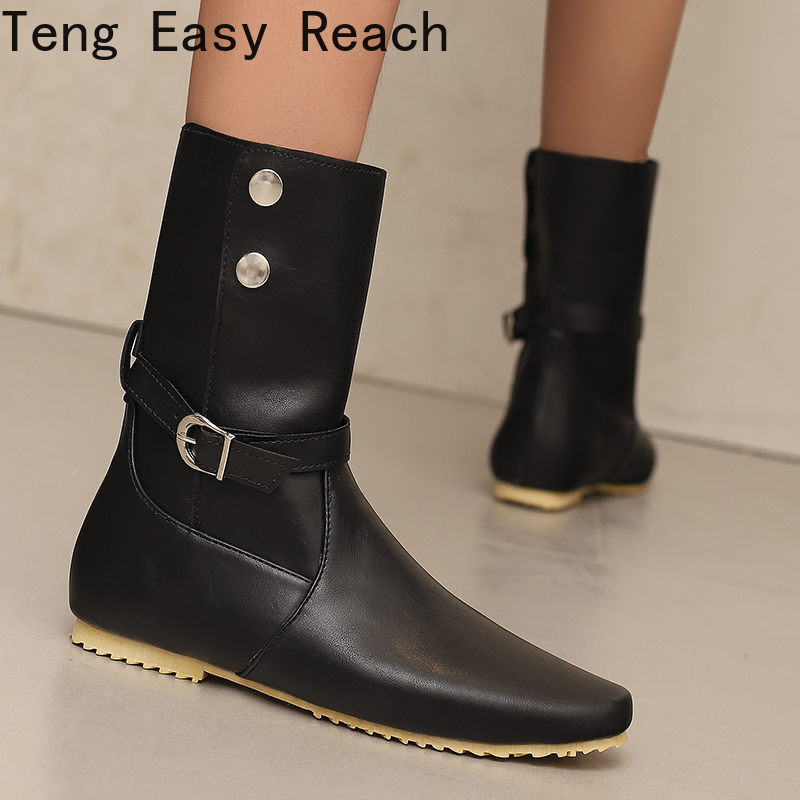 Women'S Shoes Easy Street - Bottes mi-mollet pour femme, style rétro,