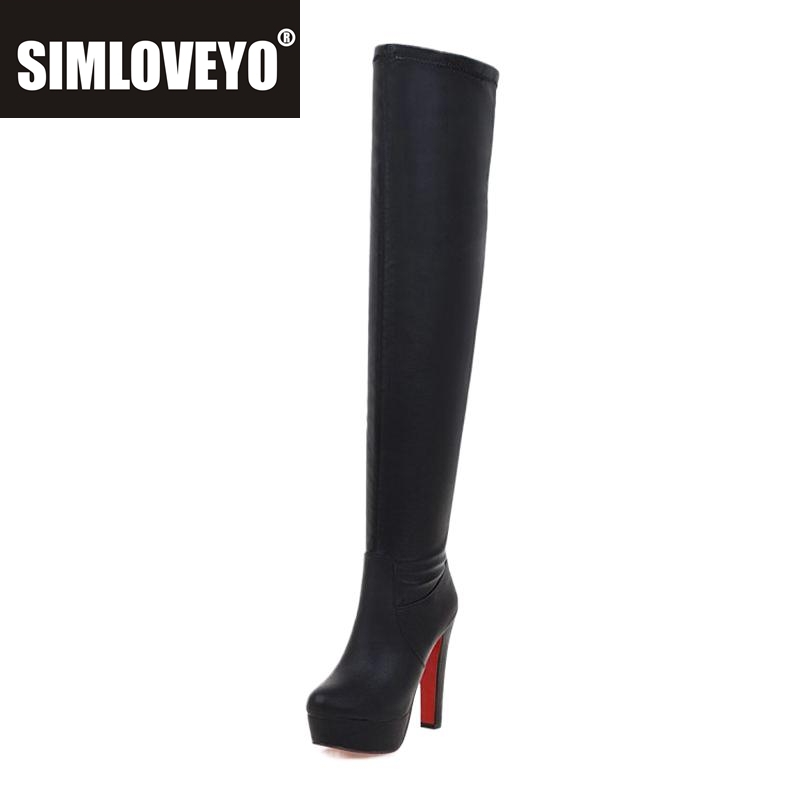 Women'S Shoes Big Feet - SIMLOVEYO chaussures bottes à talons ultra