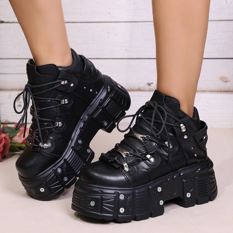 Suede Ankle Boot - Nouvelles chaussures pour femmes, style punk,
