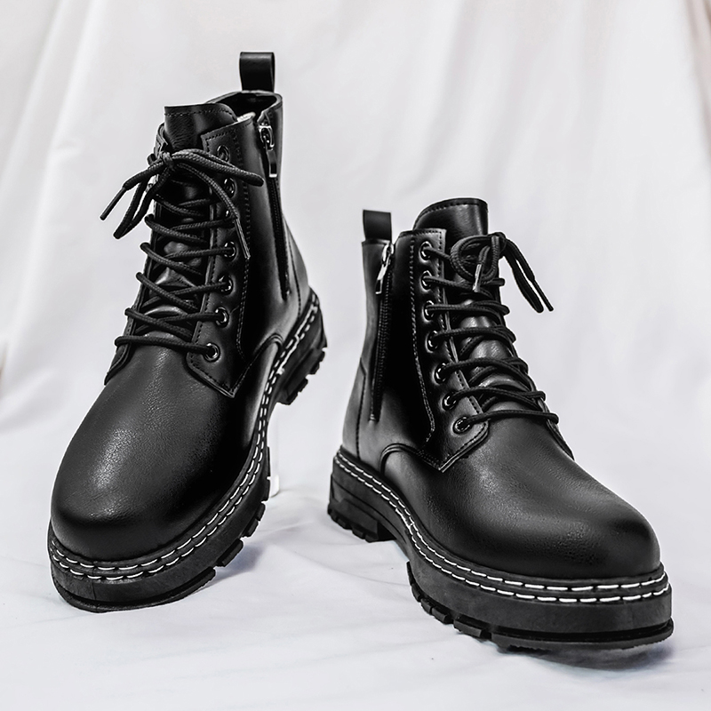 Bottes de moto en cuir verni n - Suede Ankle Boot avis et prix