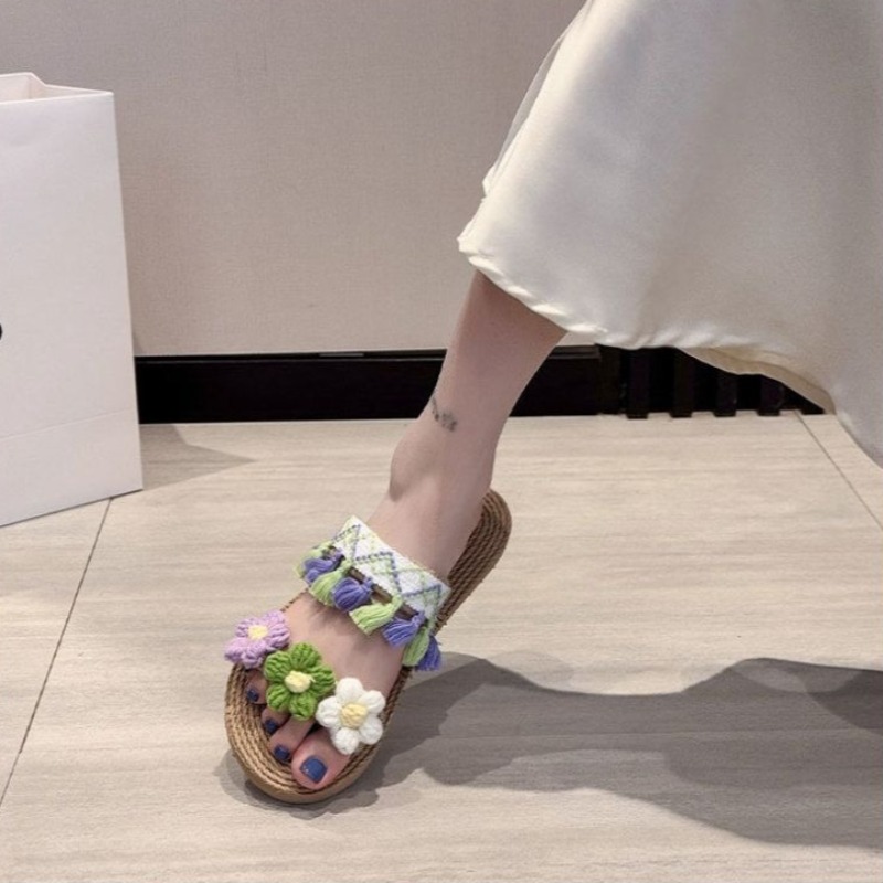 Sandales en jute tressées tend - Women Shoes Must Have avis et prix