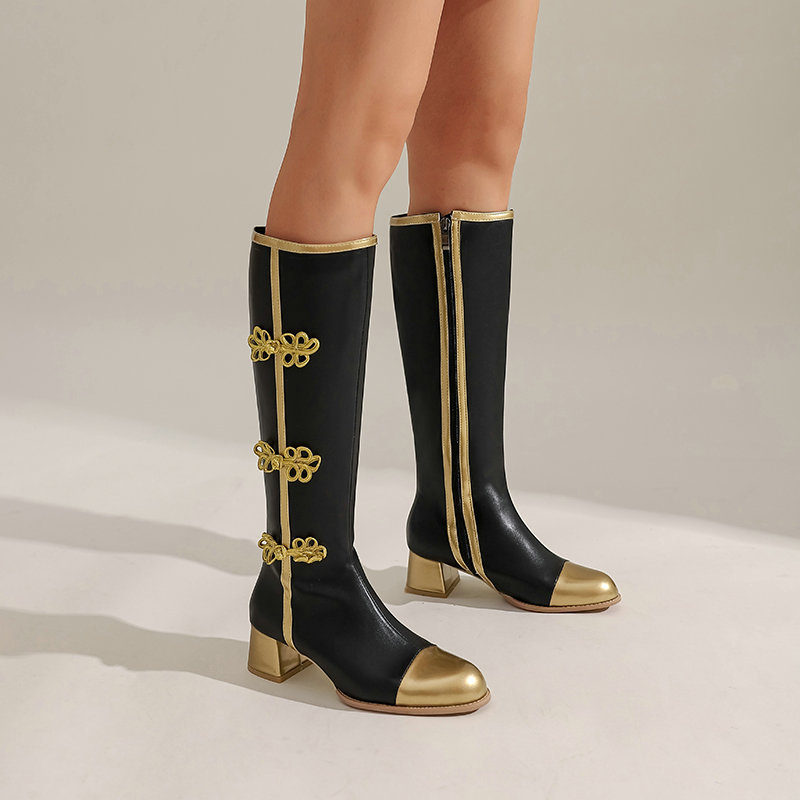 Grande taille mode genou botte - Women'S Shoes Big Feet avis et prix