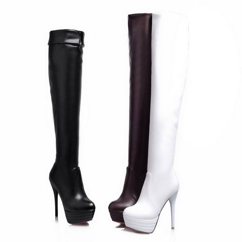 SIMLOVEYO genou bottes plate-f - Women'S Shoes Big Feet avis et prix
