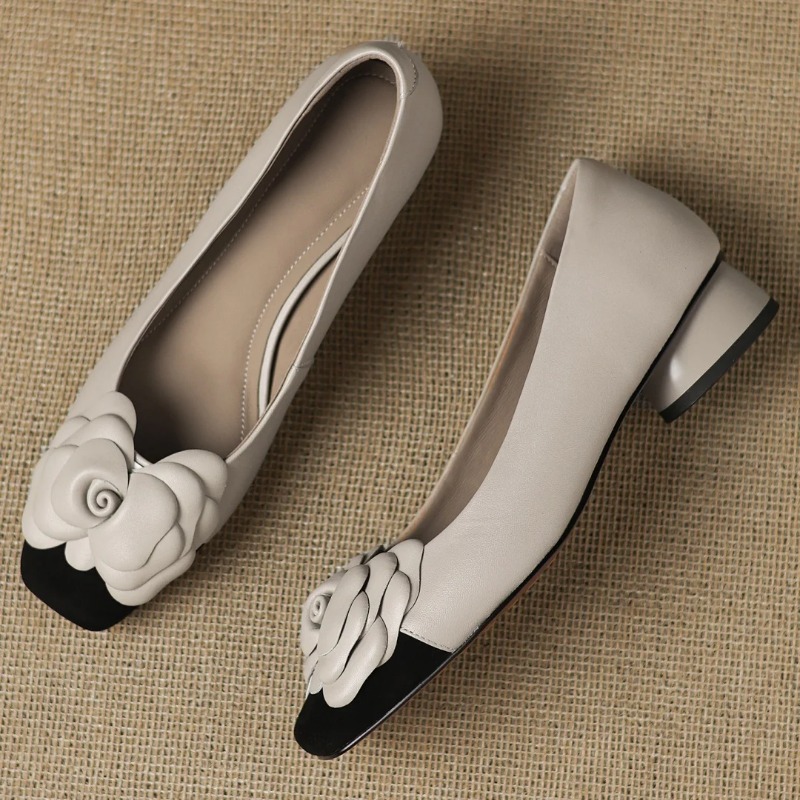 Escarpins à enfiler en peau de - Women Shoes Elegant avis et prix