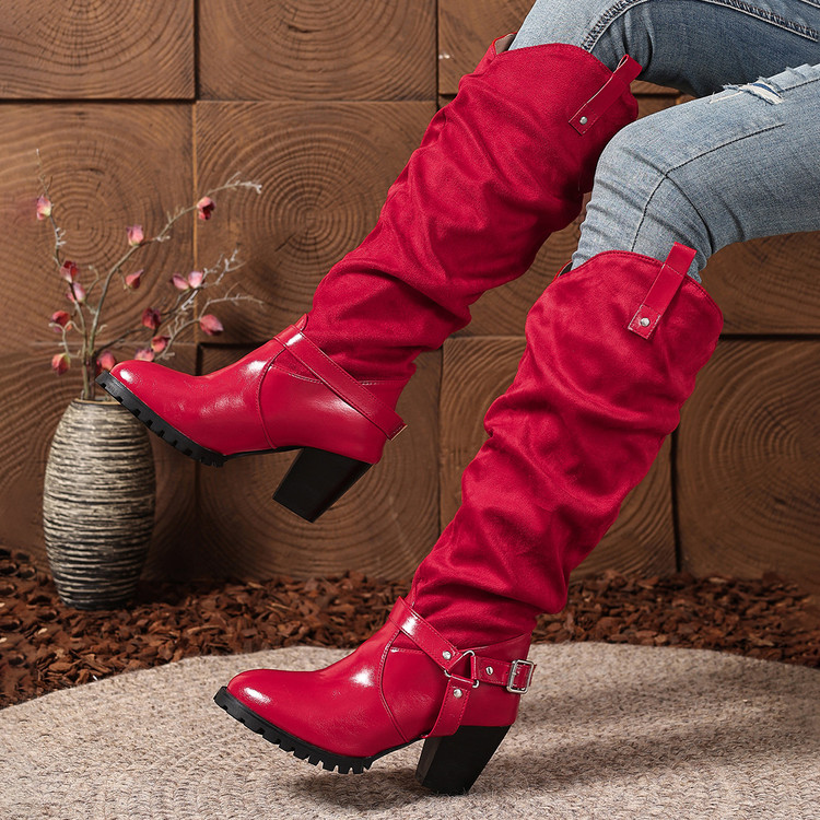 Bottes hautes plissées pour fe - Women'S Shoes Easy Street avis et prix