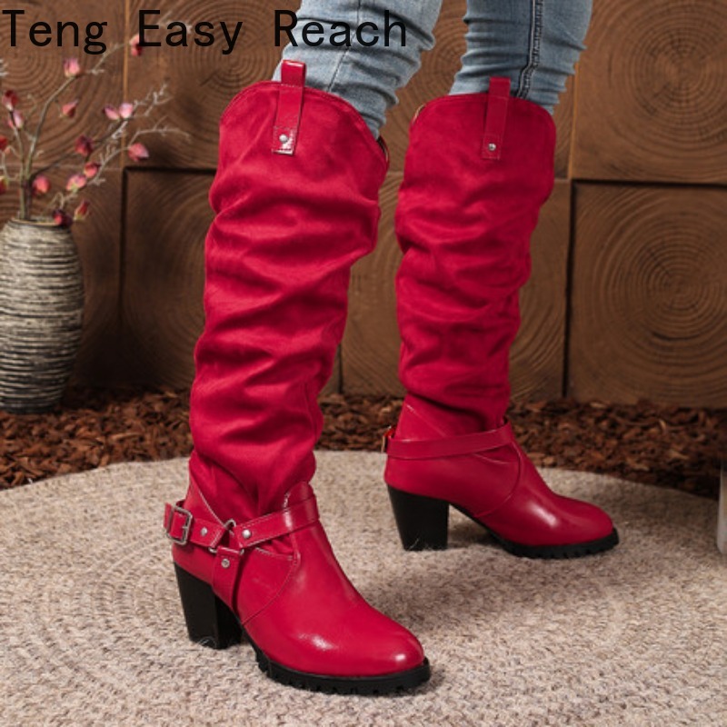 Bottes hautes plissées pour fe - Women'S Shoes Easy Street avis et prix