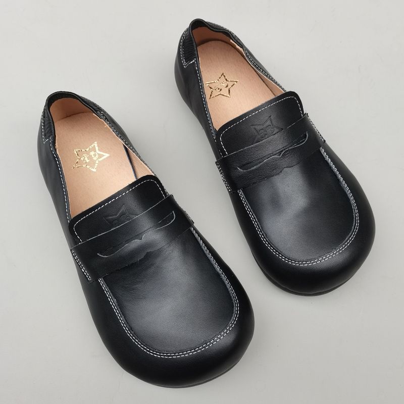 Chaussures larges en cuir natu - Women Shoes For Big Feet avis et prix