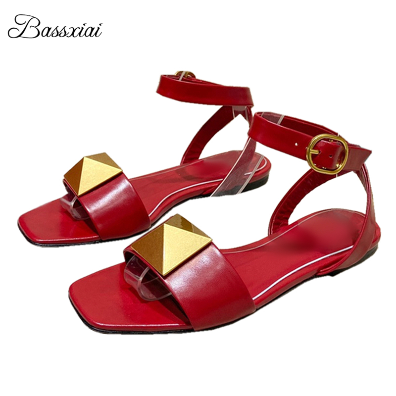 Sandales à gros rivets pour fi - Women'S Shoes Big Feet avis et prix