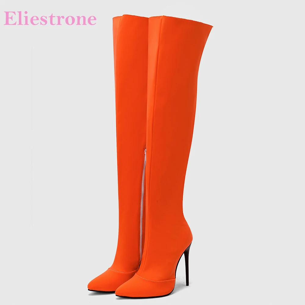 Nouveau hiver Glamour Orange j - Women'S Shoes Big Feet avis et prix