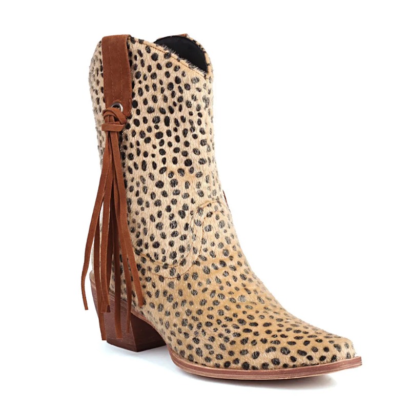 Bottes de Cowboy Vintage en cr - Women'S Shoes Big Feet avis et prix