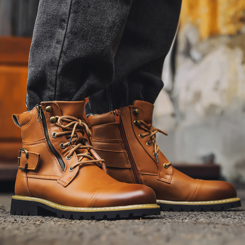 Bottines de moto en cuir pour  - Suede Ankle Boot avis et prix
