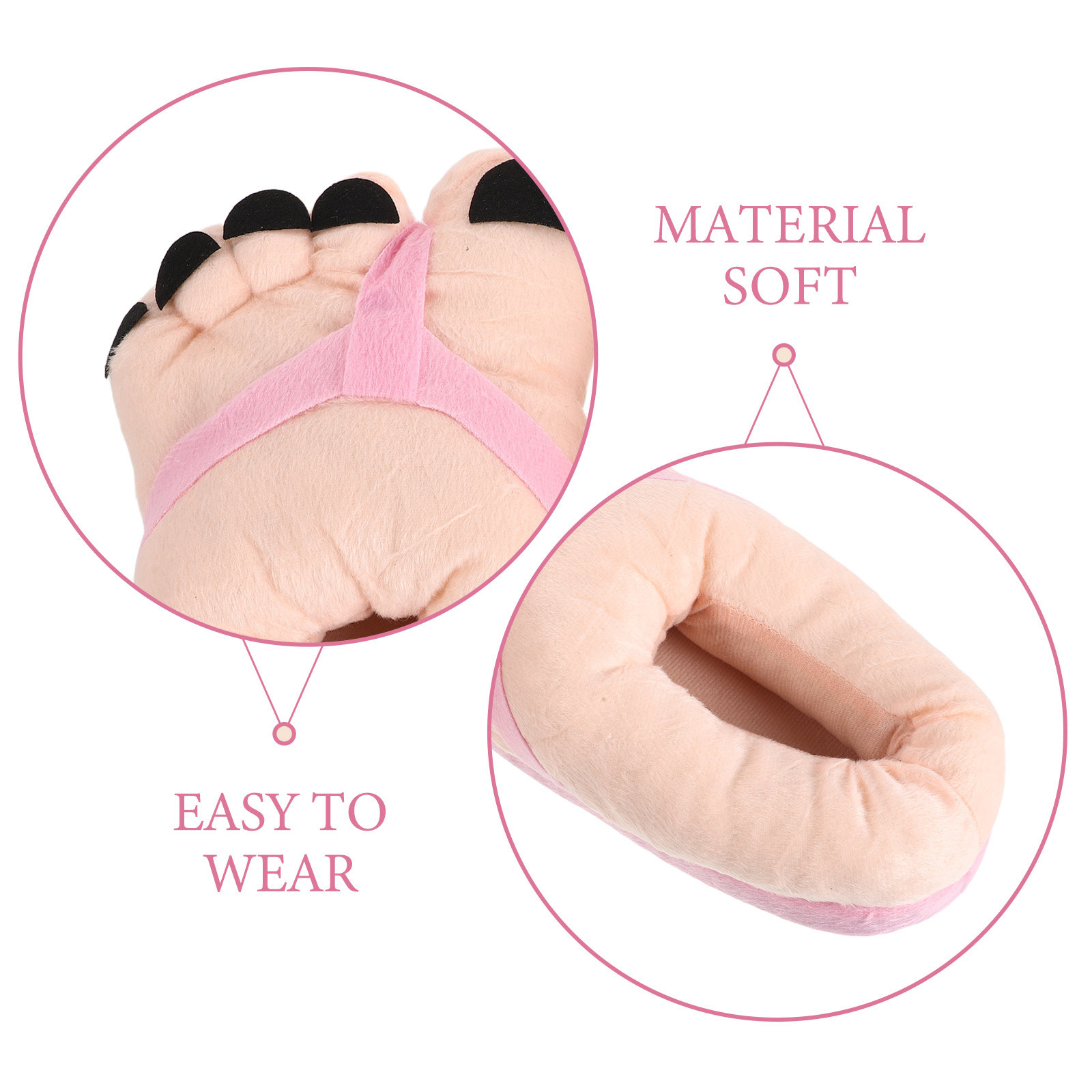 1 paire de chaussons amusants  - Women Shoes For Big Feet avis et prix